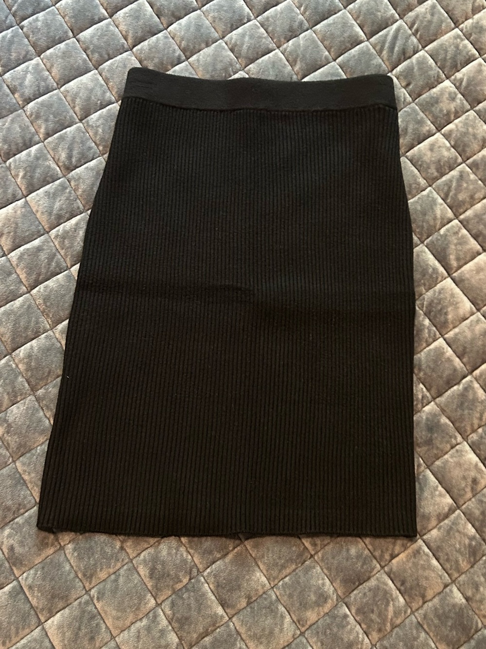 Old Navy Black Ribbed Pencil Skirt